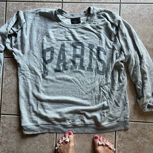 Free people retro brand Paris sweatshirt